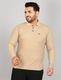 Alvin Men Solid Polo Neck Cotton Blend Black T-Shirt - Image 4