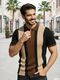 TRUMAXX Men Solid Polo Neck Cotton Blend Pink T-Shirt - Image 4