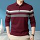Alvin Men Solid Polo Neck Cotton Blend Black T-Shirt - Image 3