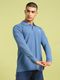 TECHNOSPORT Men Sporty High Neck Polyester Light Blue T-Shirt - Image 3