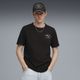 PUMA Men Solid Crew Neck Cotton Blend Black T-Shirt - Image 3