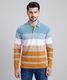 MANIAC Men Colorblock Polo Neck Cotton Blend T-Shirt (Beige) - Image 4