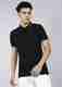Blackberrys Men Solid Polo Neck Cotton Blend Brown T-Shirt - Image 2