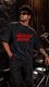 ENZIKO Men Washed Round Neck Pure Cotton Black T-Shirt - Image 3