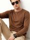 Wrodss Men Colorblock Round Neck Cotton Blend Black, Maroon T-Shirt - Image 4