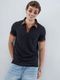 VASTRADO Men White Pure Cotton Polo T-Shirt - Image 3