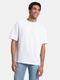 WROGN Men Solid Crew Neck Pure Cotton White T-Shirt - Image 4