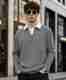 KAJARU Men Self Design Polo Neck Polyester Brown T-Shirt - Image 2