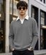 AOOSH Men Self Design Henley Neck Cotton Blend Black T-Shirt - Image 4