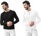 The Modern Soul Pack of 2 Men Self Design Henley Neck Polyester Multicolor T-Shirt - Image 3