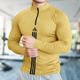 RDS ENTERPRISES Men Colorblock Hooded Neck Cotton Blend Yellow T-Shirt - Image 3