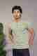 NetClick Men Self Design Henley Neck Cotton Blend White T-Shirt - Image 2