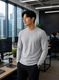 RPIRT Men Solid Round Neck Cotton Blend Black T-Shirt - Image 4