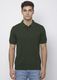 KILLER Men Solid Beige Polo Neck Cotton Blend T-Shirt - Image 3