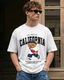 jiobangali Men's Printed Round Neck Pure Cotton Black T-Shirt - Image 4