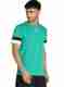 TAZO Men Striped Polo Neck Cotton Blend White T-Shirt - Image 2