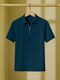 Try This Men Colorblock Polo Neck Cotton Blend Dark Green, White T-Shirt - Image 3