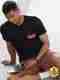 MANIAC Men Colorblock Round Neck Cotton Blend White T-Shirt - Image 2