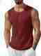 privic Men Printed V Neck Polyester Red T-Shirt - Image 2