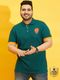 bigbanana Men Printed Polo Neck Pure Cotton Beige T-Shirt - Image 4