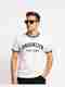 URBNWAVE Men Graphic Print Round Neck Pure Cotton White, Black T-Shirt - Image 2