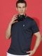 privic Men Printed V Neck Polyester Red T-Shirt - Image 3