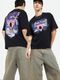 KKCTEX Men Printed Round Neck Pure Cotton Black T-Shirt - Image 3
