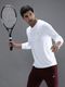 KASPY Men Solid Round Neck Polyester White T-Shirt - Image 3