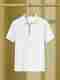 Try This Men Colorblock Polo Neck Cotton Blend Dark Green, White T-Shirt - Image 2