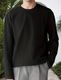 EraandEdge Men Solid Round Neck Cotton Blend Black T-Shirt - Image 3