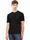 Oishee Men Colorblock Round Neck Polyester Black T-Shirt - Image 2