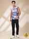 Pace International Men Printed Round Neck Polyester White, Red T-Shirt - Image 3