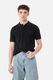 Snitch Men Solid Polo Neck Pure Cotton Blue T-Shirt - Image 4