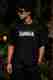 Larren Devis Men's Black Graphic Print Cotton Blend T-Shirt - Image 2