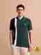 iLyk Men Printed, Self Design V Neck Linen Blend Yellow T-Shirt - Image 2