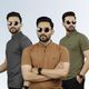 VeBNoR Pack of 2 Men Embroidered Mandarin Collar Brown T-Shirt - Image 4