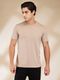 iLyk Men Animal Print Polo Neck Linen Blend Multicolor T-Shirt - Image 3