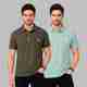 SOPANI Pack of 2 Men Self Design Zip Neck Polycotton Multicolor T-Shirt - Image 2