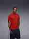 Nike Men Solid Crew Neck Cotton Blend Red T-Shirt - Image 2
