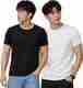 Creation By London Hills Men Brown Henley Neck Cotton Blend T-Shirt - Image 2