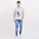 UNLIMITED Men White Printed Cotton T-Shirt - Image 4
