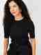 MAX Casual Regular Sleeves Printed Women Black Top - Image 2