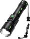 Zeno volt 5 Modes Zoomable Waterproof Flash Lights for Emergency, Outdoor, Home, Camping, Torch (Black, 18 cm, Rechargeable) - Image 3