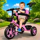 TOYSHOPPEE Kids Canopy Tricycle with Parental Push Handle, Light Blue - Image 4