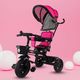 TOYSHOPPEE Kids Canopy Tricycle with Parental Push Handle, Light Blue - Image 3
