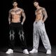 Blacktail Pack of 2 Men Striped Multicolor Track Pants - Image 3