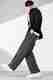 Adokedo Men Striped White Track Pants - Image 2