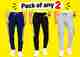 VIVAFASHION Men Solid Black Track Pants - Image 2