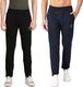 Yazole Pack of 2 Men Solid Grey Track Pants - Image 3
