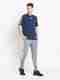 Joggers Park Pack of 2 Men Solid Black, Grey Track Pants - Image 2